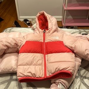 North face coat for baby girls